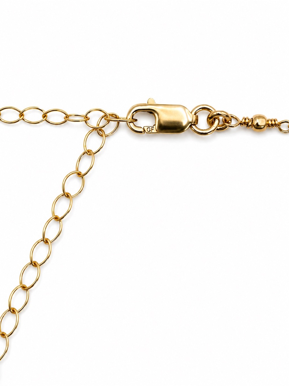 Mini Light Green Onyx Bead Gold Filled Necklace - Picture 3 of 4